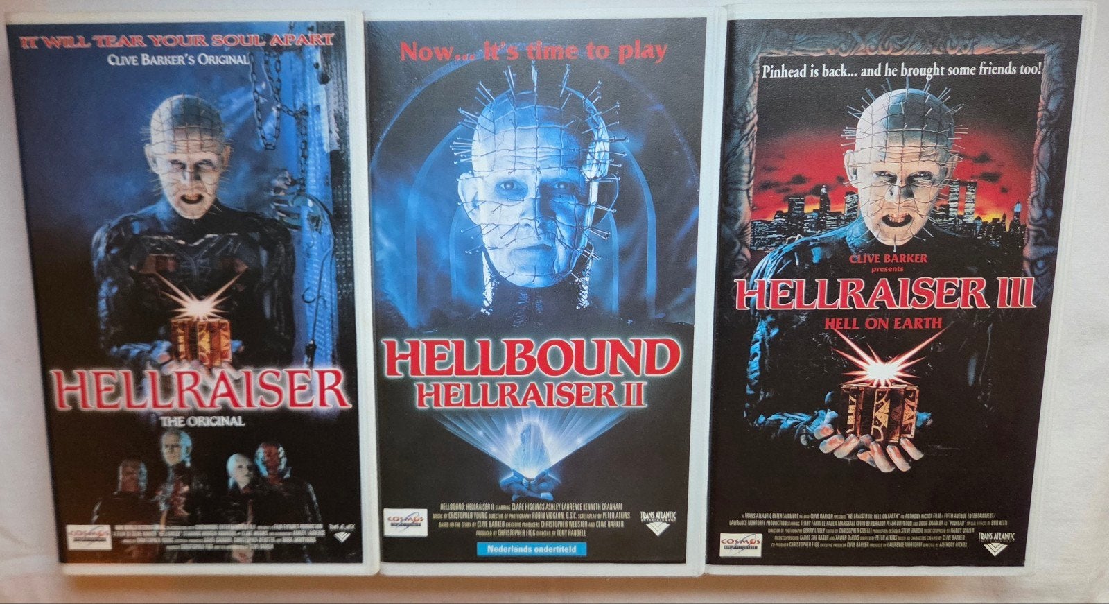 Clive Barker Hellraiser I, II & III Trilogy Sealed VHS, Alle leeftijden, Ophalen of Verzenden, Nieuw in verpakking, Overige genres