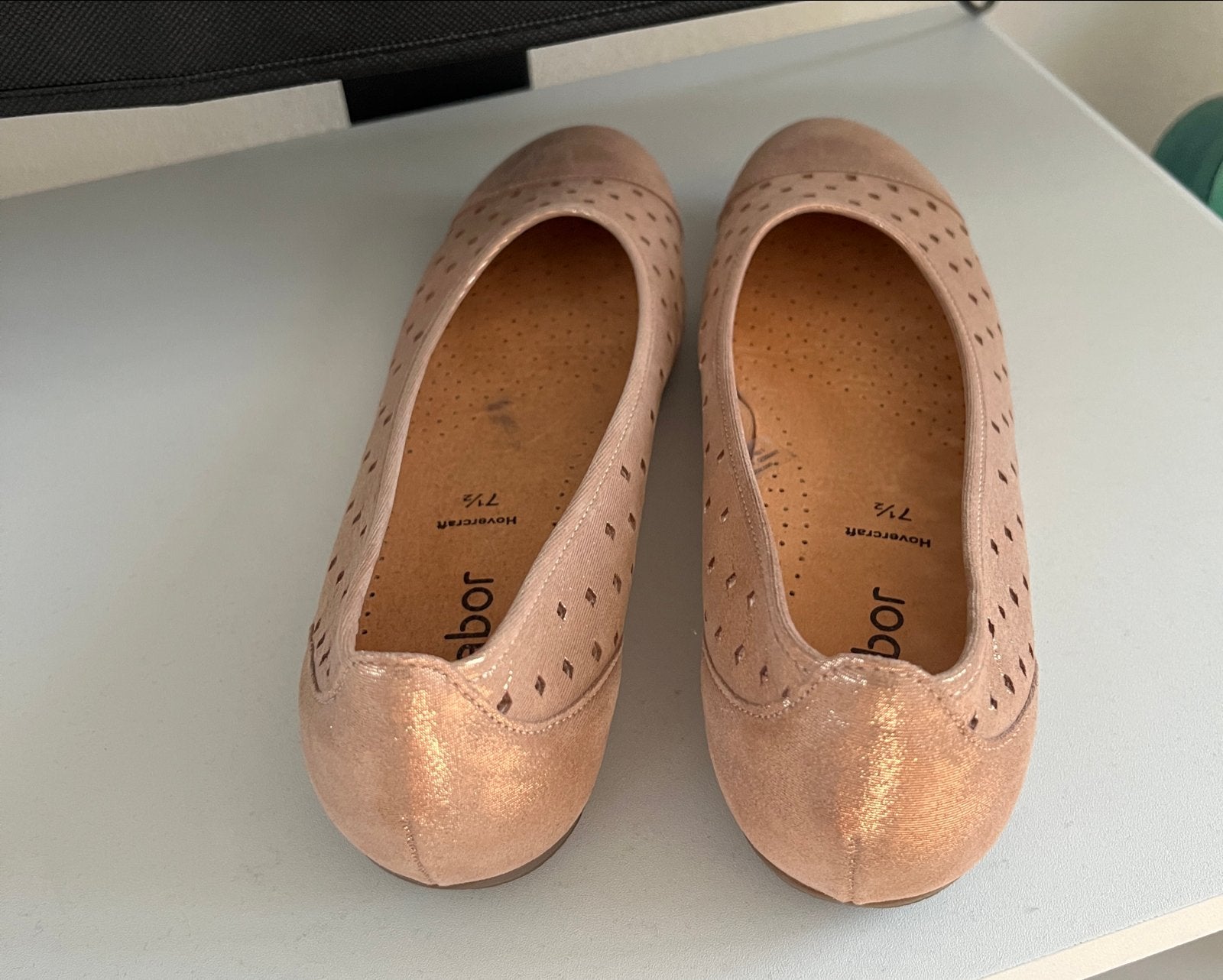 Gabor Ballerina's Hovercraft 7.5 (41) Roségoud, Verzenden, Zo goed als nieuw, Overige kleuren, Ballerina's