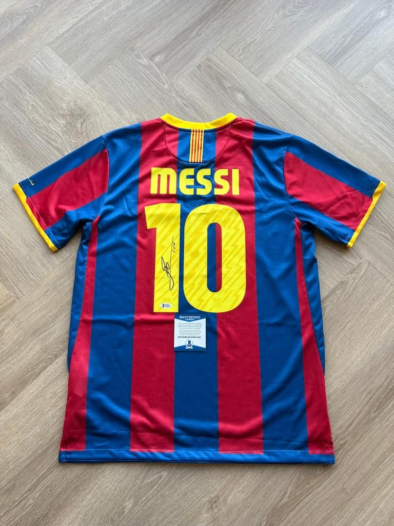 Hand gesigneerd shirt Lionel Messi, met COA, Buitenlandse clubs, FC Barcelona, Shirt, Info@nike.com