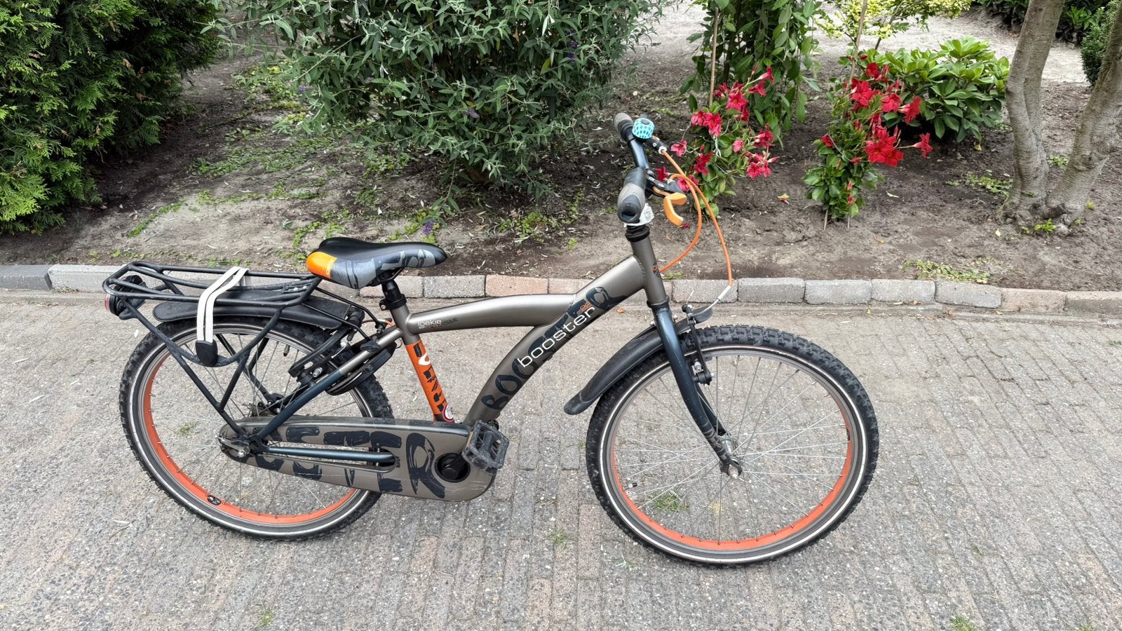 Kinder fiets Booster, 22 inch,prima staat.Leeftijd 5-7 jaar., Ophalen, Zo goed als nieuw, 18 inch
