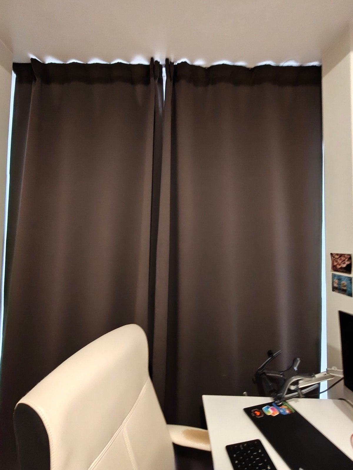 verduisterende gordijnen and In-between / Blackout Curtains, Ophalen, Beige, Nieuw, Lichtdoorlatend
