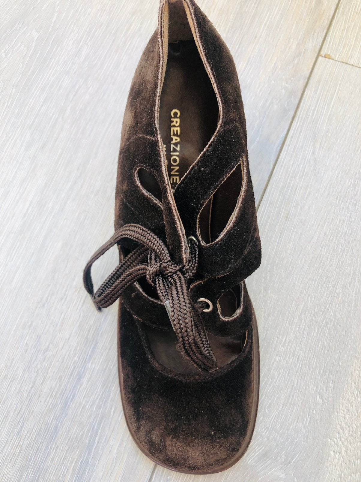 Te koop: leren Italiaanse leren schoenen, bruin, 37, Ophalen of Verzenden, Zo goed als nieuw, Bruin