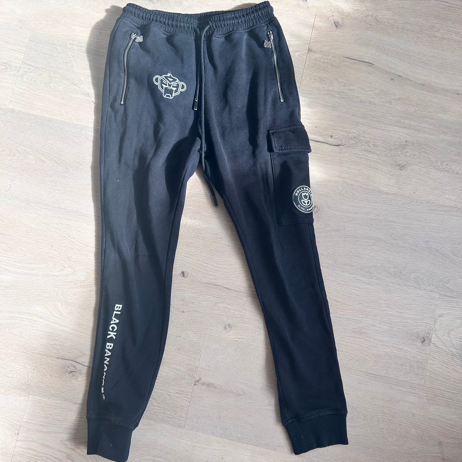 Black Bananas cargo joggingbroek zwart XS, Ophalen of Verzenden, Gebruikt, Jongen of Meisje, Broek