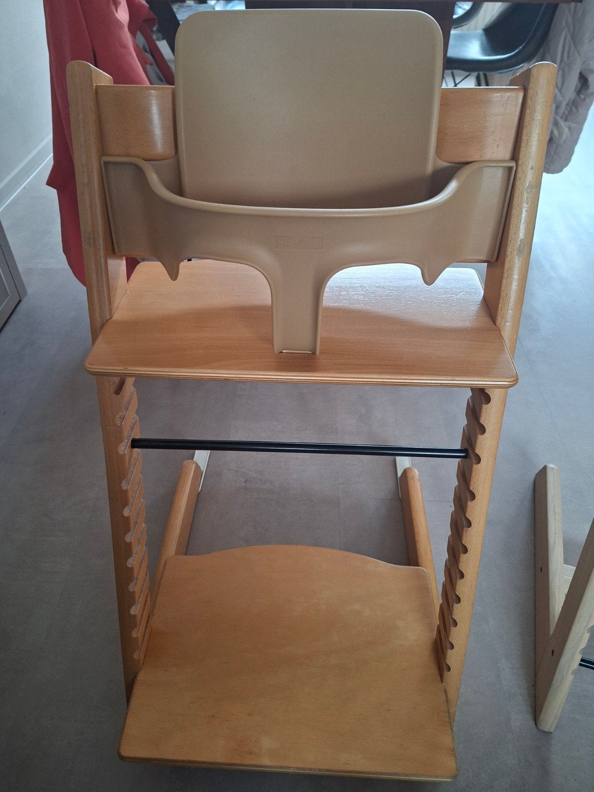 stokke tripp trapp naturel met babyset, Ophalen, Gebruikt, Meegroeistoel