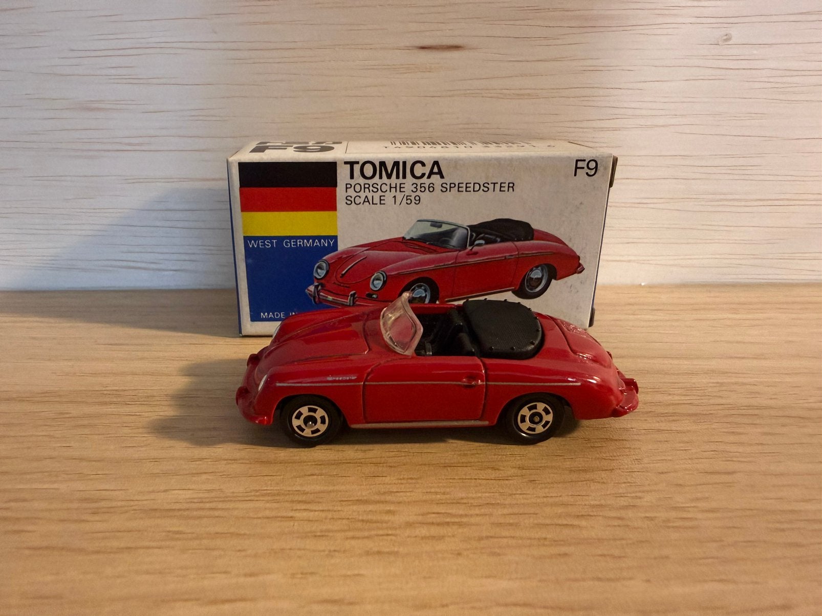 Tomica F9, Porsche 356 Speedster, Ophalen of Verzenden, Zo goed als nieuw, Auto