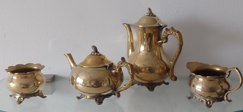 India servies,  4-delig, volgnr 4, Ophalen of Verzenden