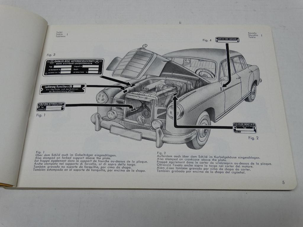Mercedes-Benz 220SE Catalog 1958 onderdelenboek nieuw, Ophalen of Verzenden