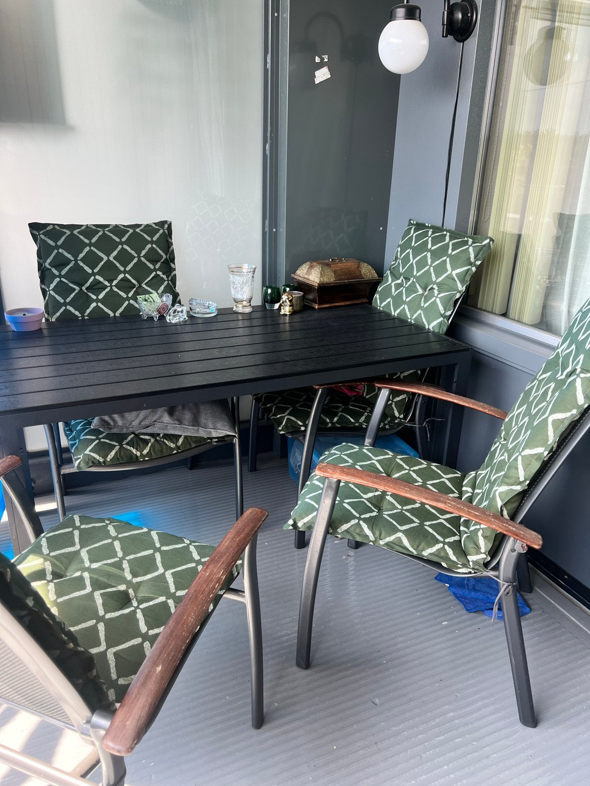 Prachtige Bellagio Tuinset weerbestendig 4 stoelen en tafel, 4 zitplaatsen, Gebruikt, Eettafel, Aluminium