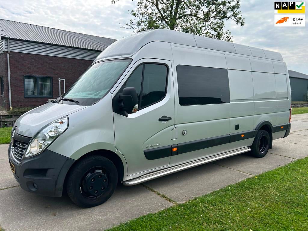 Renault Master T35 2.3 dCi L4H3 DL Crossbus dubbel lucht cam, Euro 5, Achterwielaandrijving, Gebruikt, Zwart