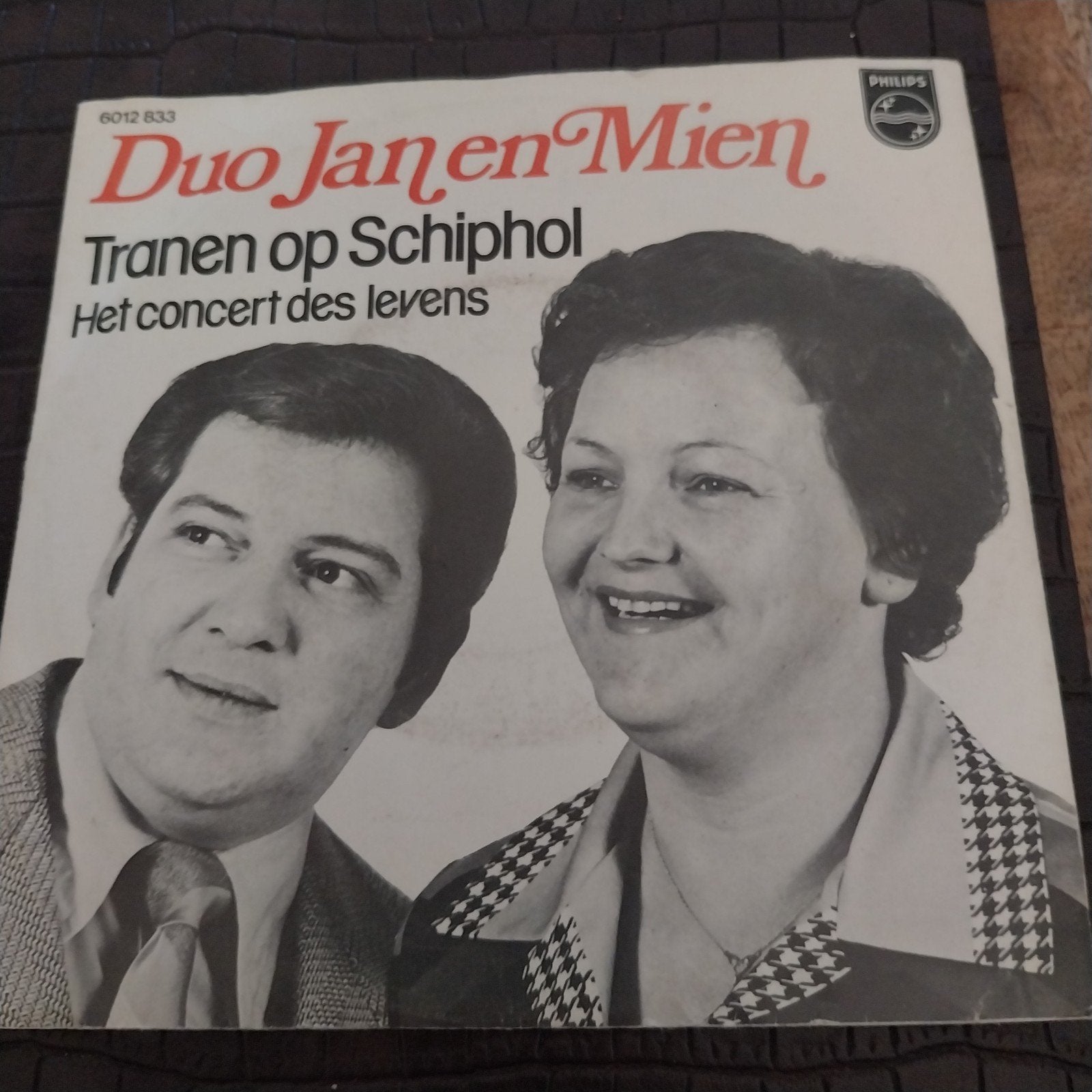 Duo Jan en Mien  Tranen op Schiphol / Het concert des levens, Gebruikt, 7 inch, Ophalen of Verzenden, EP