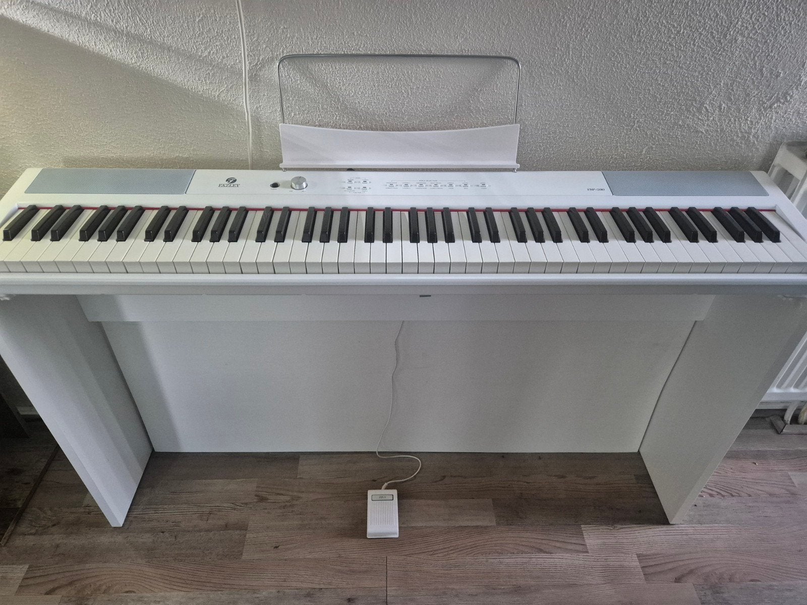 Elektrische piano Fazley fsp-200 wit, Ophalen, Wit, Digitaal, Zo goed als nieuw