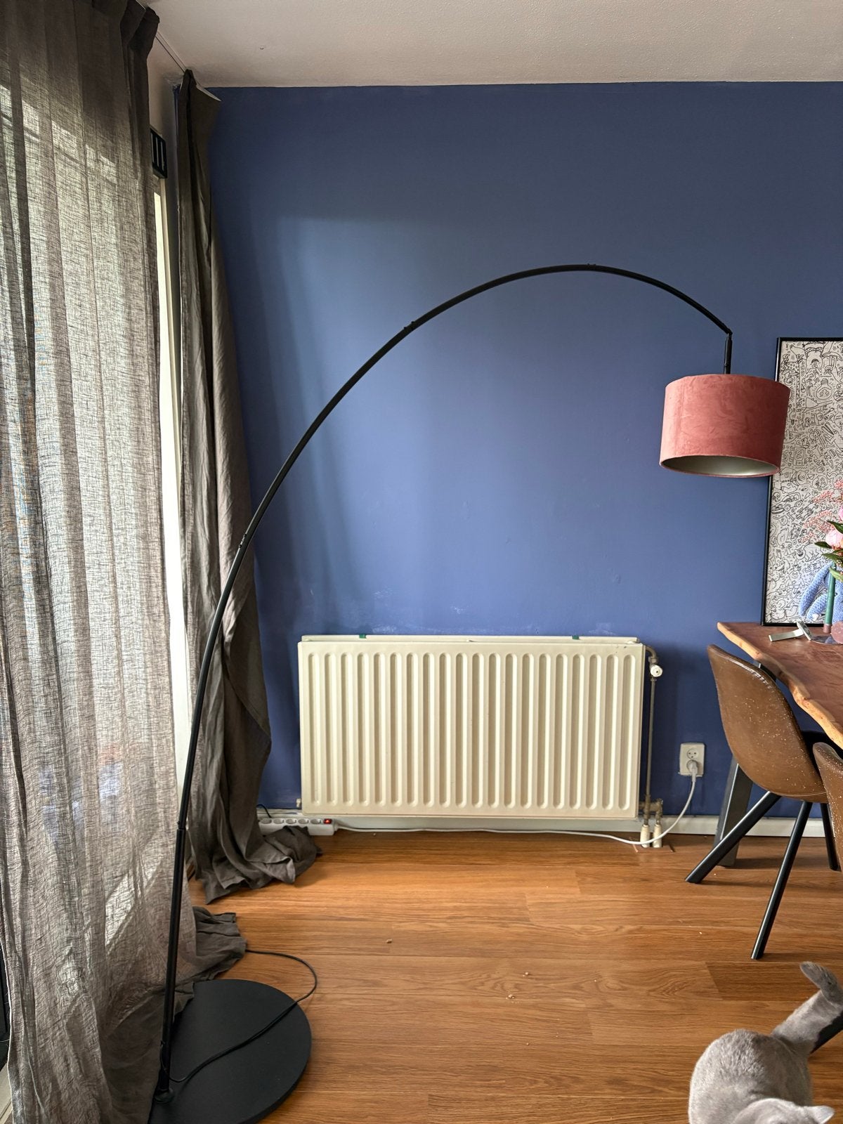 Stylish floor lamp (IKEA SKAFET), Ophalen, Zo goed als nieuw, Metaal, 200 cm of meer