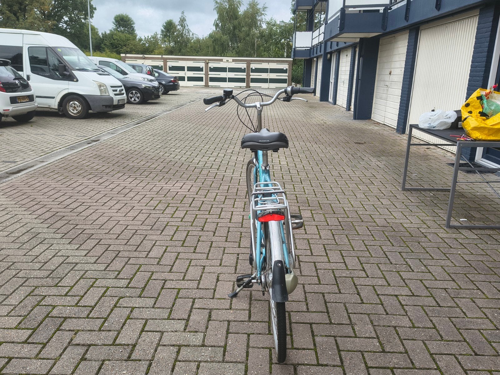 Foto 4 van Batavus Flasch damesfiets - Lichtblauw - Gebruikt