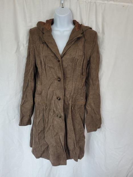 Stoere dames zomer/ tussen jas mt 38 merk Miss Etam, Maat 38/40 (M), Bruin, ., Ophalen of Verzenden