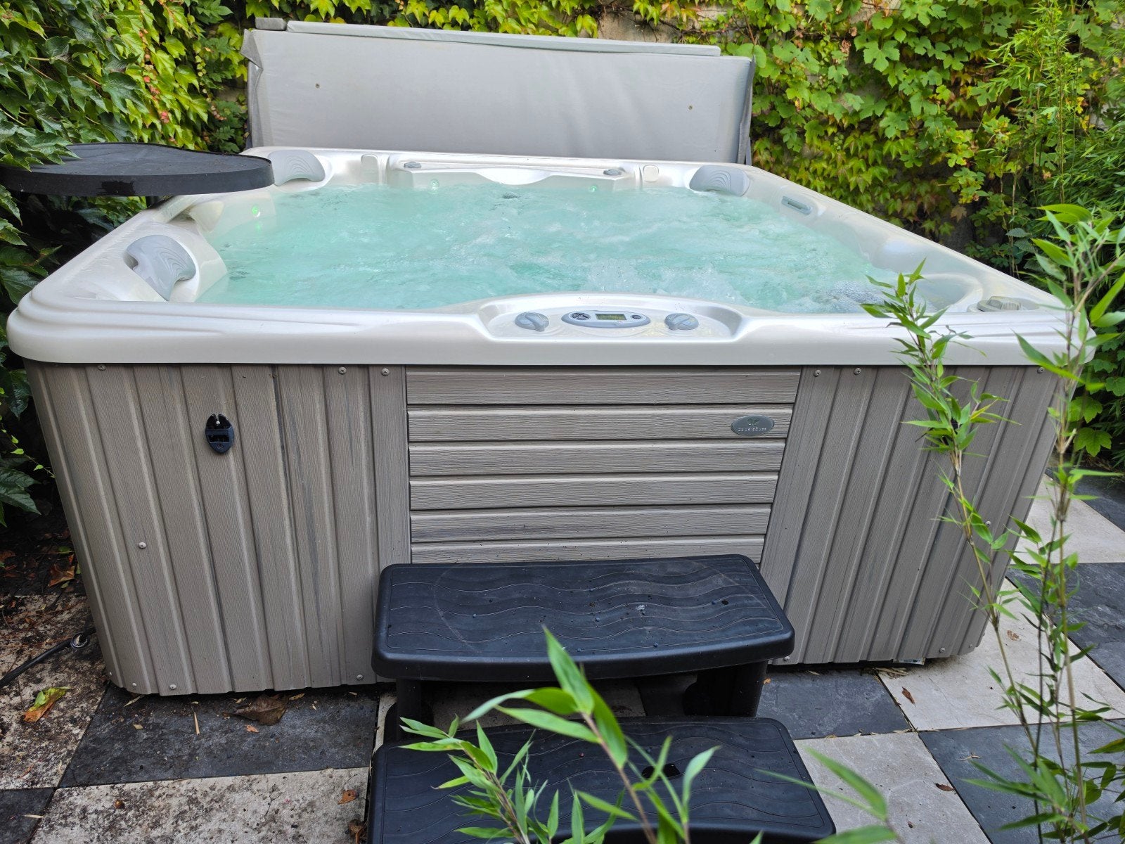 Luxe energiezuinige Jacuzzi/Spa Caldera Marino/6 persoons, Ophalen, Zo goed als nieuw, Afdekzeil, Vast