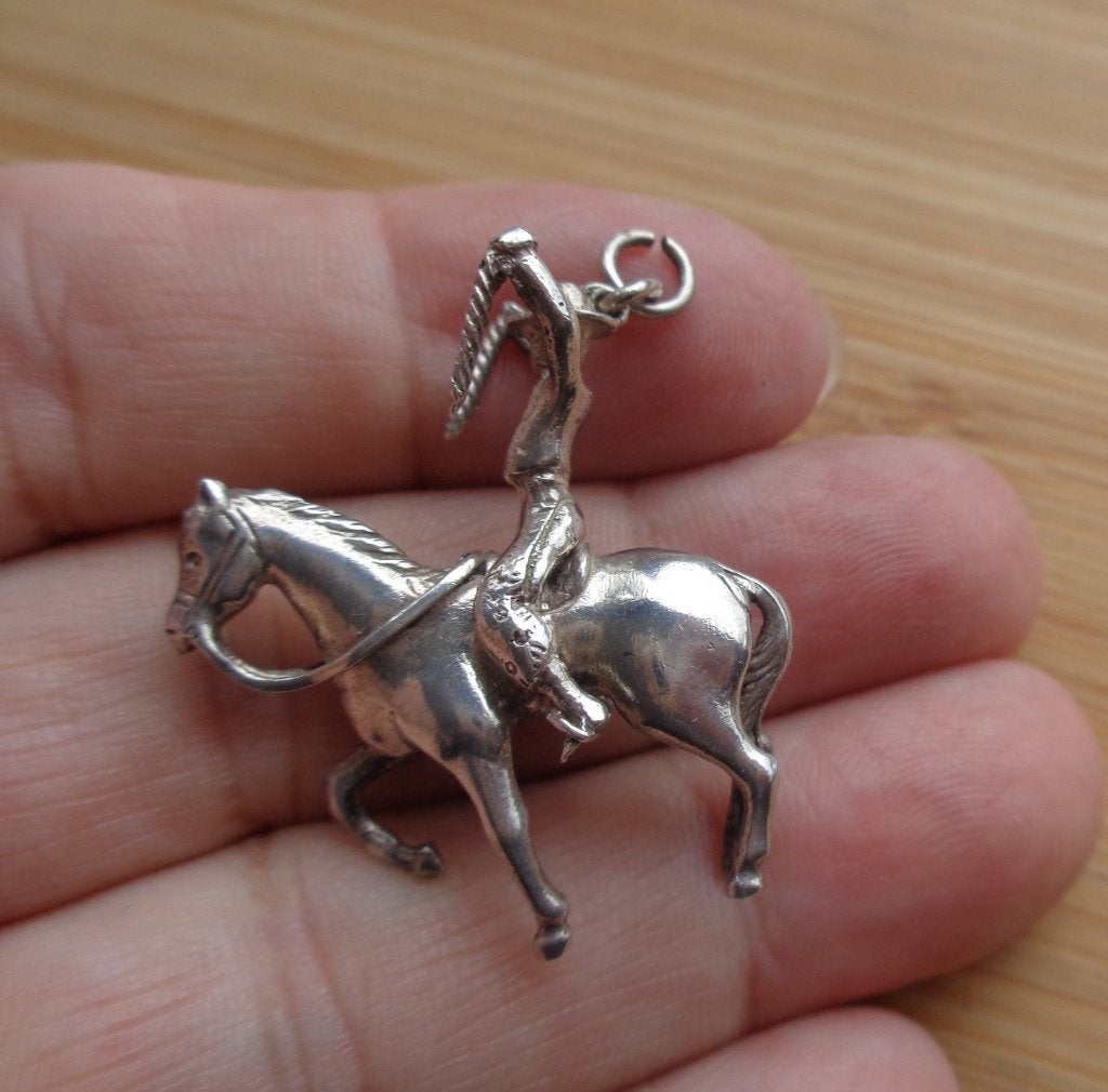 zilveren antieke hanger horlogeketting [886], Verzenden, Zilver, Hanger