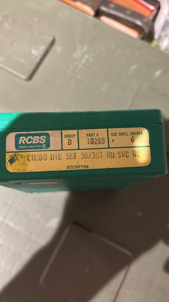 Rcbs 38/357 die set, Ophalen, Zo goed als nieuw