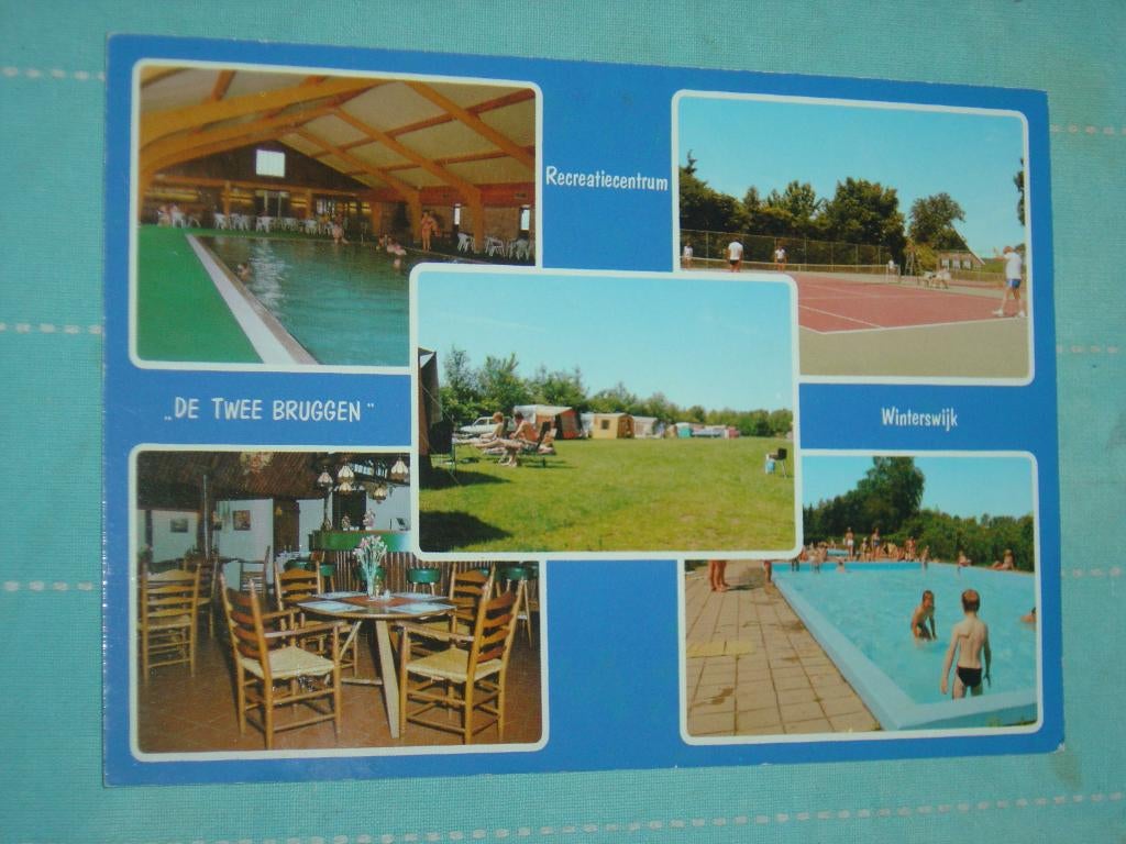 8) Kleuren ansichtkaart de Twee bruggen Winterswijk, Ophalen of Verzenden, 1980 tot heden, Gelopen, Gelderland