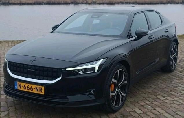 Polestar 2 300kW Performance Long Range Dual Motor 408pk!!, Automaat, Polestar 2, 110 €/maand, Zwart