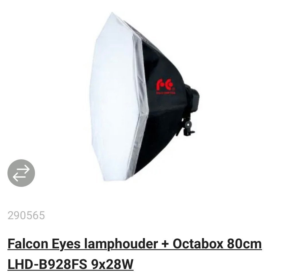 3 Studiolampen FalconEyes inclusief 24 lampen, Ophalen of Verzenden, Zo goed als nieuw