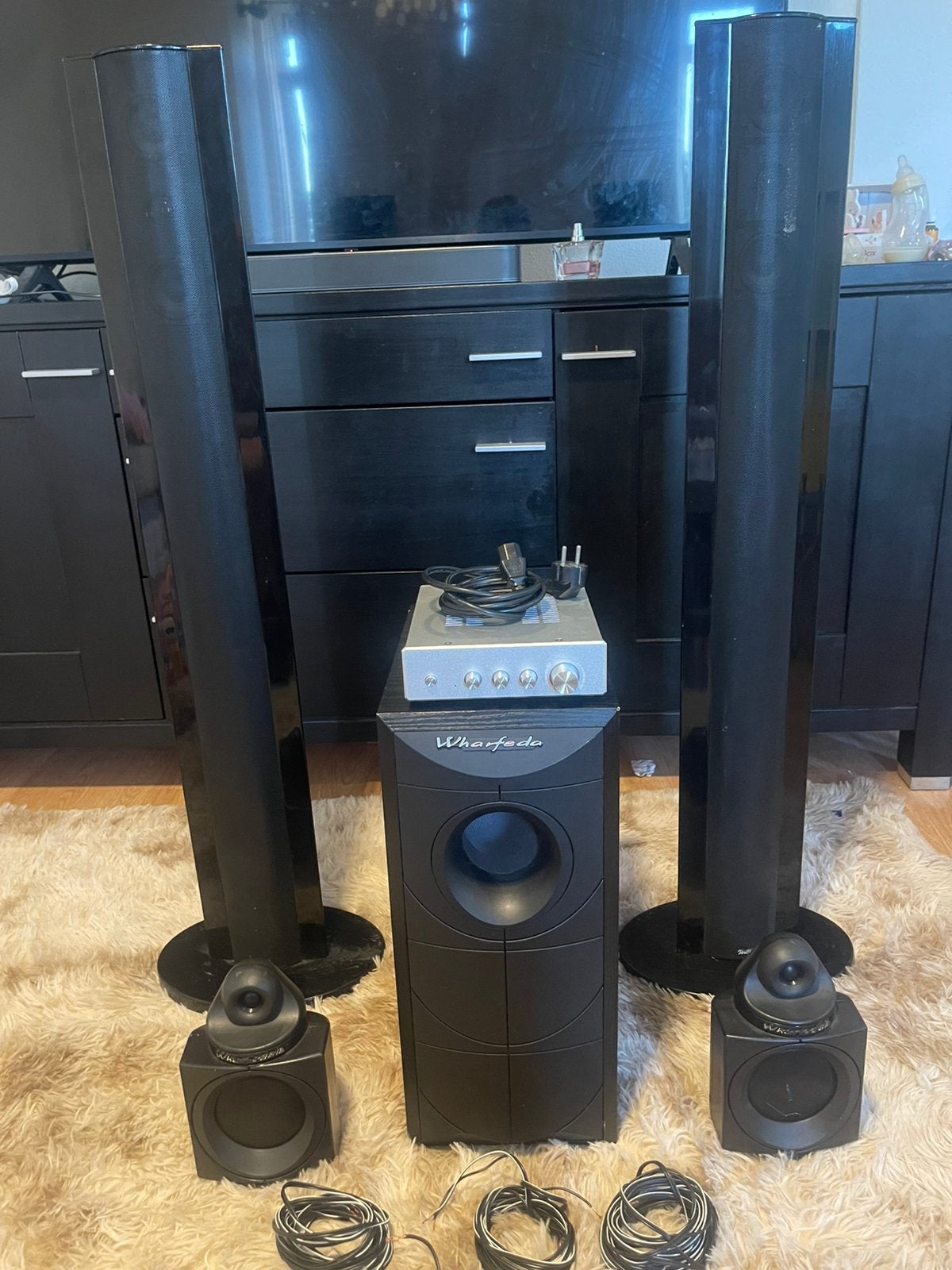 Wharfeda home cinema met versterker, Overige merken, Overige systemen, 70 watt of meer, Ophalen of Verzenden