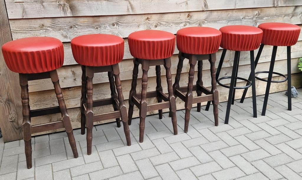 Mooie Horeca Barkrukken, Huis en Inrichting, Barkrukken, 5 krukken of meer, Ophalen, Met voetsteun, 60 tot 90 cm