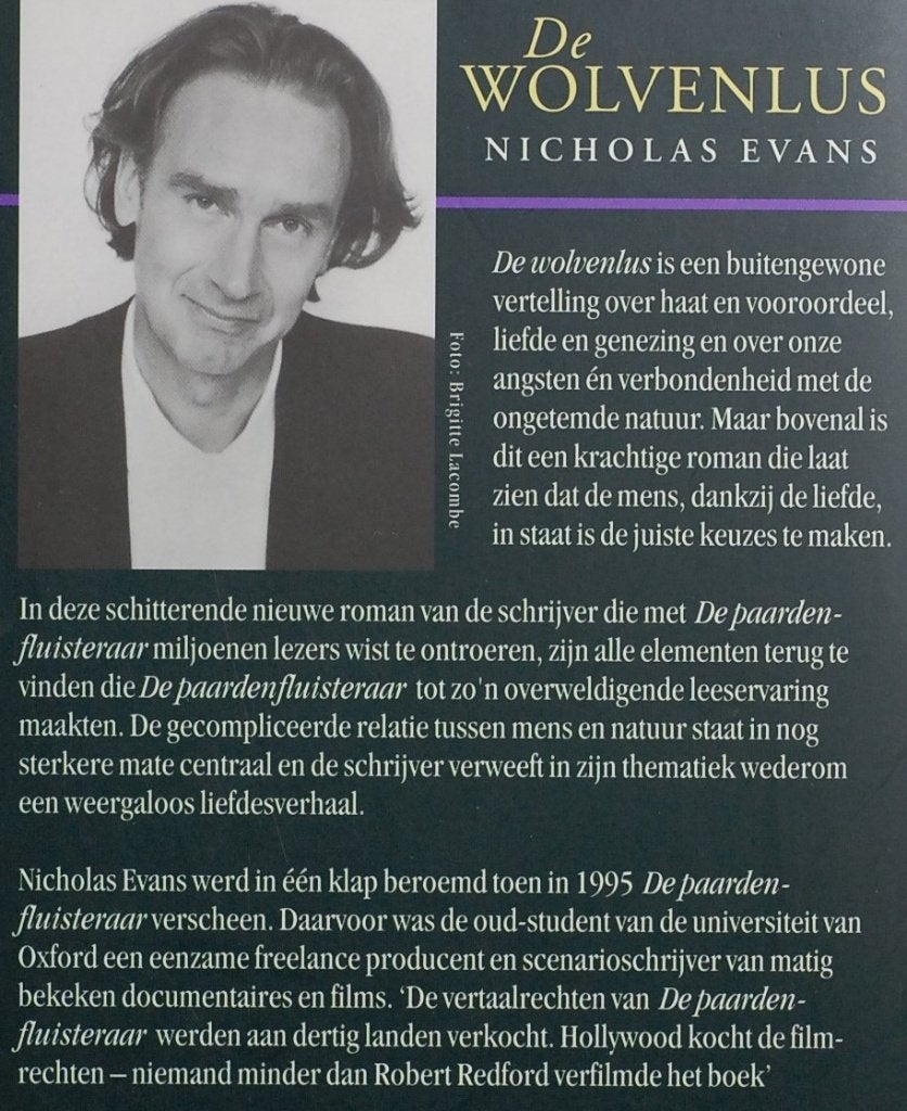 De wolvenlus - Nicholas Evans (1999), Verzenden, Zo goed als nieuw, Europa overig