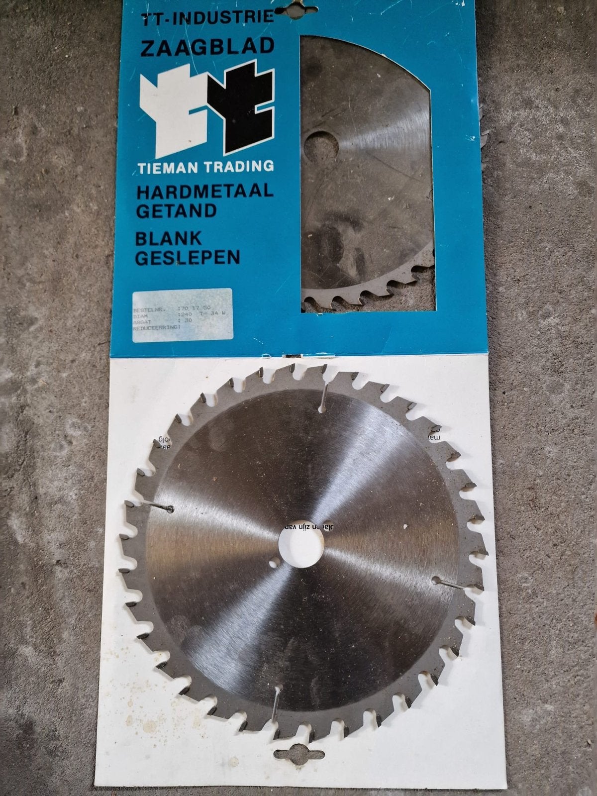 Tieman Trading Hardmetaal Getand Zaagblad, Ophalen, Nieuw, Cirkelzaag