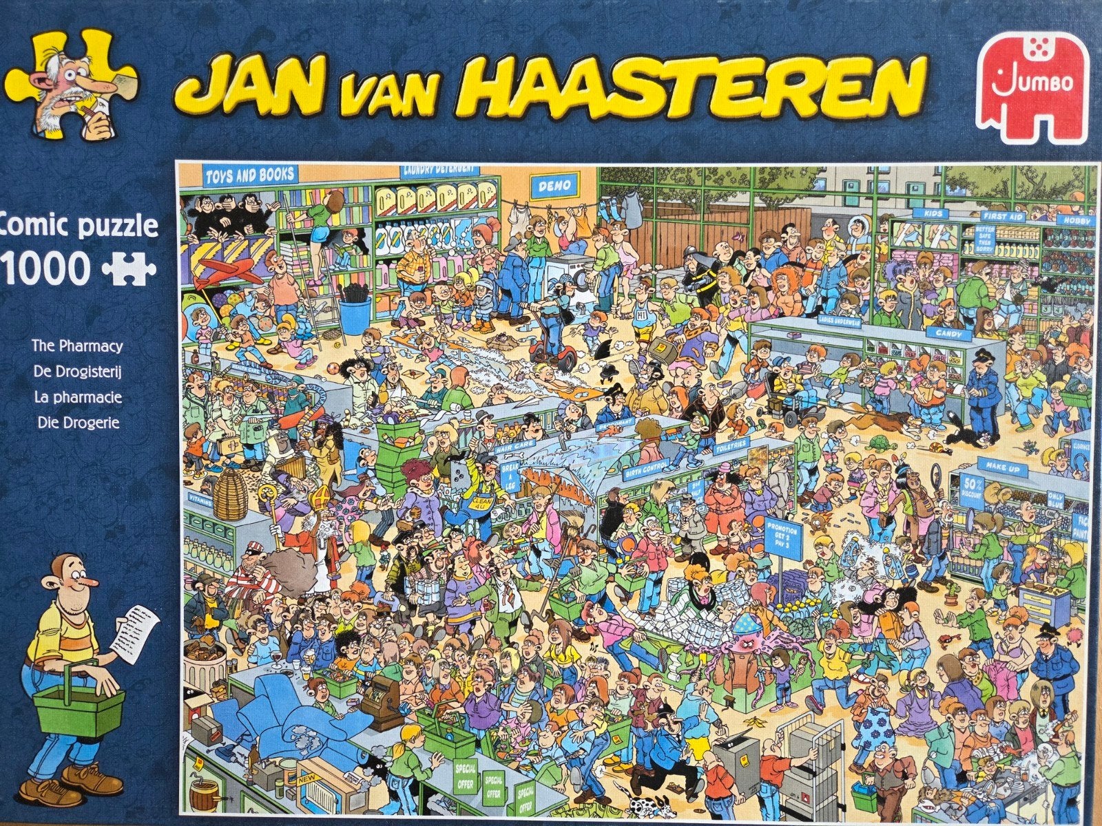 Jan van Haasteren 1000 stukjes, Ophalen of Verzenden, 500 t/m 1500 stukjes, Gebruikt