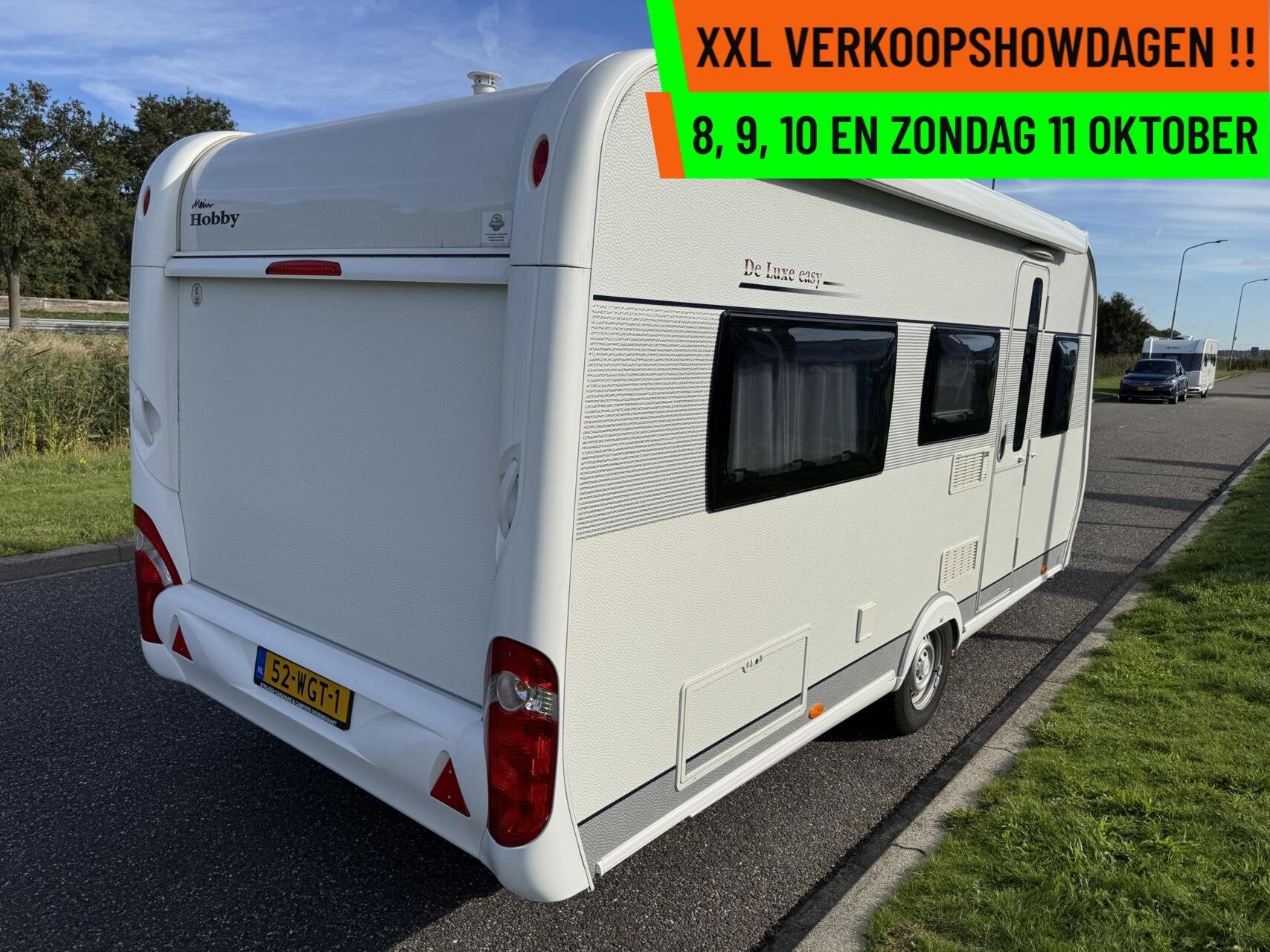 Hobby 460 LU DE LUXE, ENKELE BEDDEN, RONDZIT, MOVER, LUIFEL, Rondzit, Hobby, Bedrijf, Hordeur