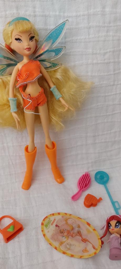 Winx stella pixie magic barbie doll, Ophalen of Verzenden, Zo goed als nieuw, Pop