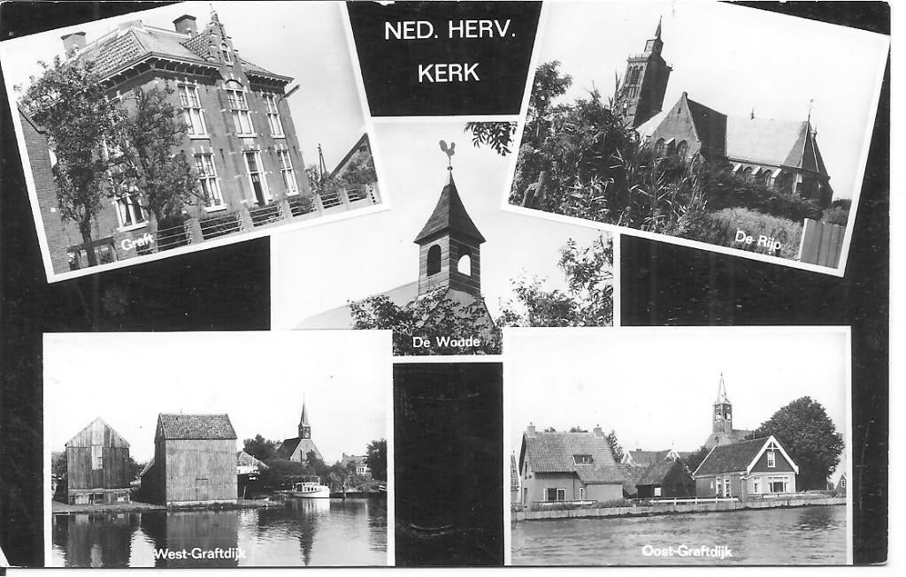 Ned Herv. Kerk  Graft-De Rijp,  West Graftdijk O Grafdijk., Ophalen of Verzenden, 1960 tot 1980, Ongelopen, Noord-Holland
