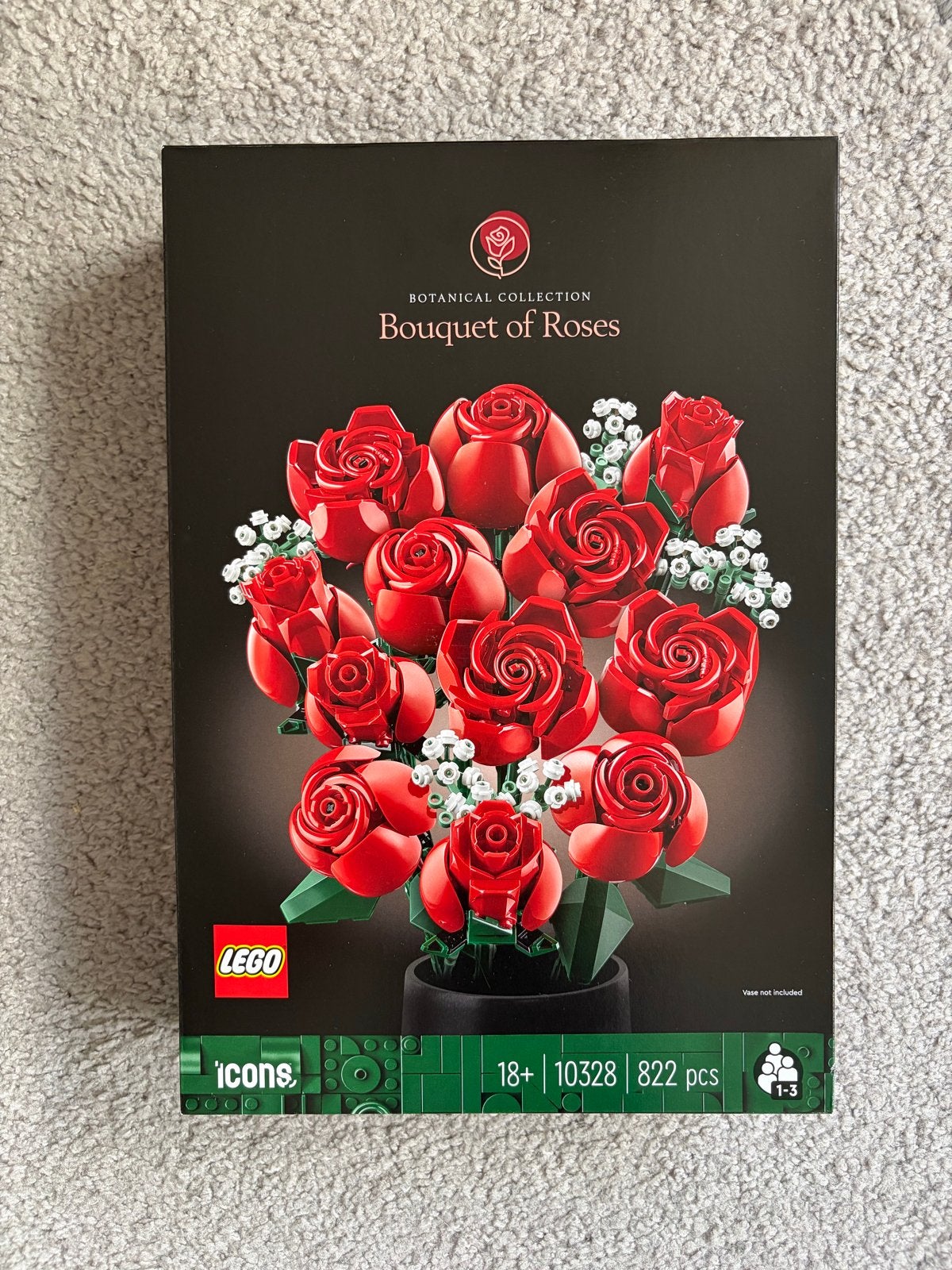 LEGO Icons Botanische Collectie: Boeket Rozen (10328), Lego, Overige thema's, Denemarken, Nieuw