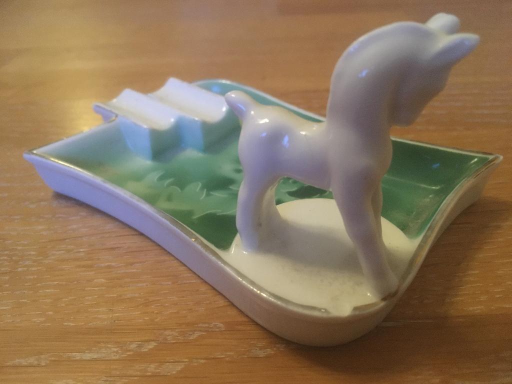 beeldje vintage paardje uit jaren 50, Ophalen of Verzenden, Gebruikt, Dier