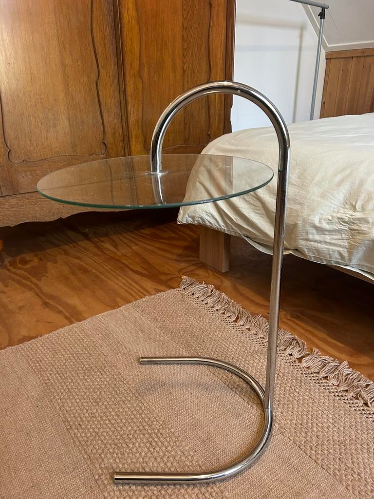 Vintage Ikea RY bijzet tafel 80 jaren stijl, Ophalen, Zo goed als nieuw, Rond, Minder dan 55 cm