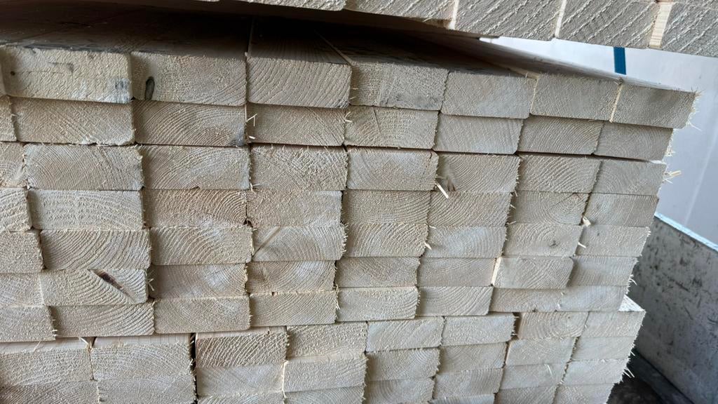 Tijdenlijk uitverkocht tot 23/5 Sls cls 38x89 2700 en 5400, Doe-het-zelf en Verbouw, Hout en Planken, 25 tot 50 mm, Nieuw, Ophalen of Verzenden