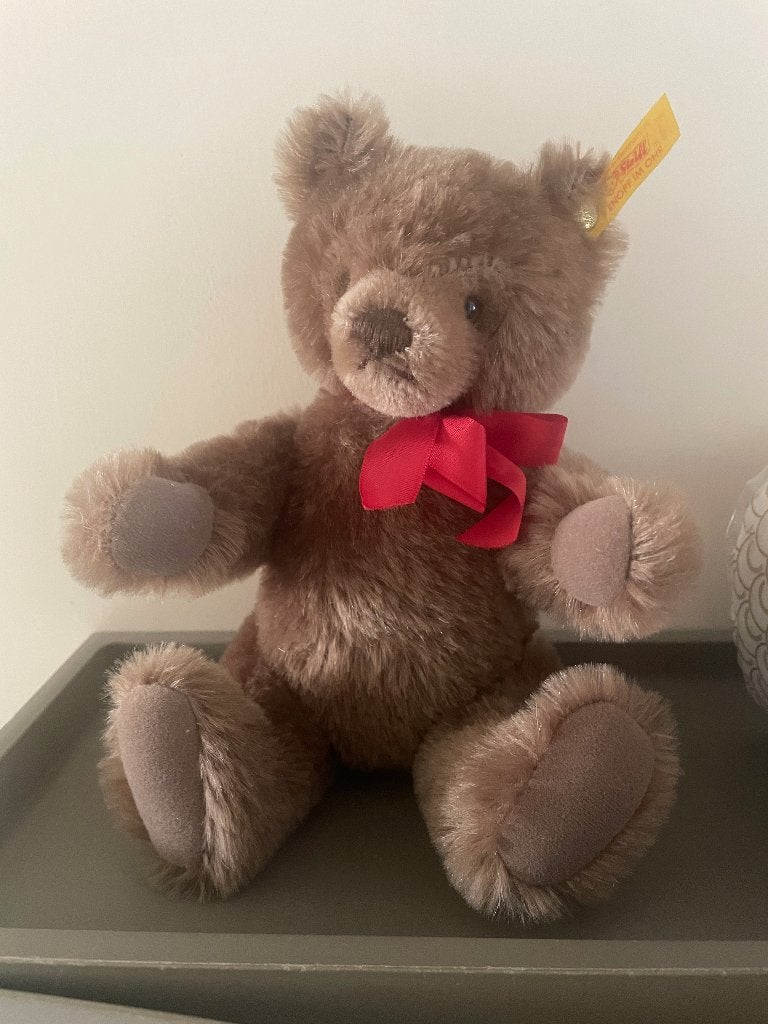 Prachtige Klassieke Steiff Teddybeer - Met Knop, Ophalen of Verzenden