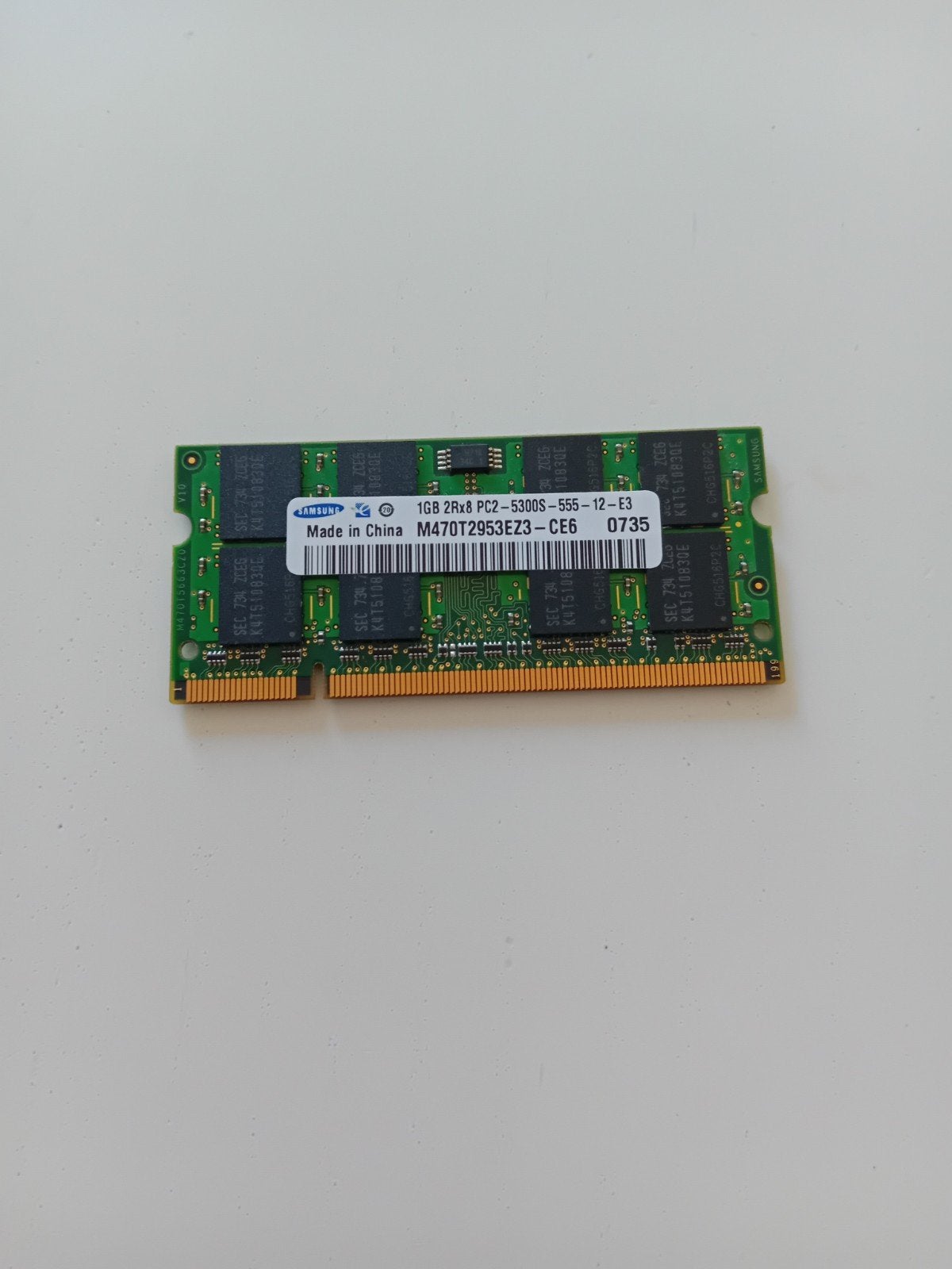 Samsung 1GB DDR2 Laptop RAM - PC2-5300S, Ophalen, DDR2, Laptop, Gebruikt