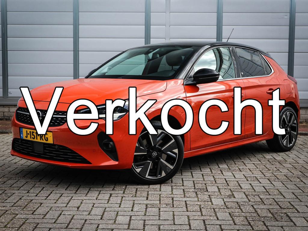 Opel CORSA-E Elegance 50 kWh | Clima | Cruise | Navi | Led |, 330 km, 136 pk, Gebruikt, Zwart