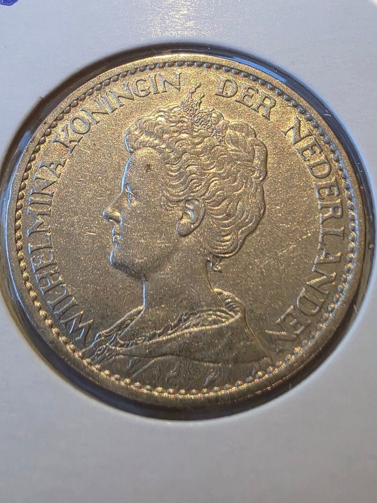 1 GULDEN 1916, prachtig, 1 gulden, Zilver, Ophalen of Verzenden, Koningin Wilhelmina