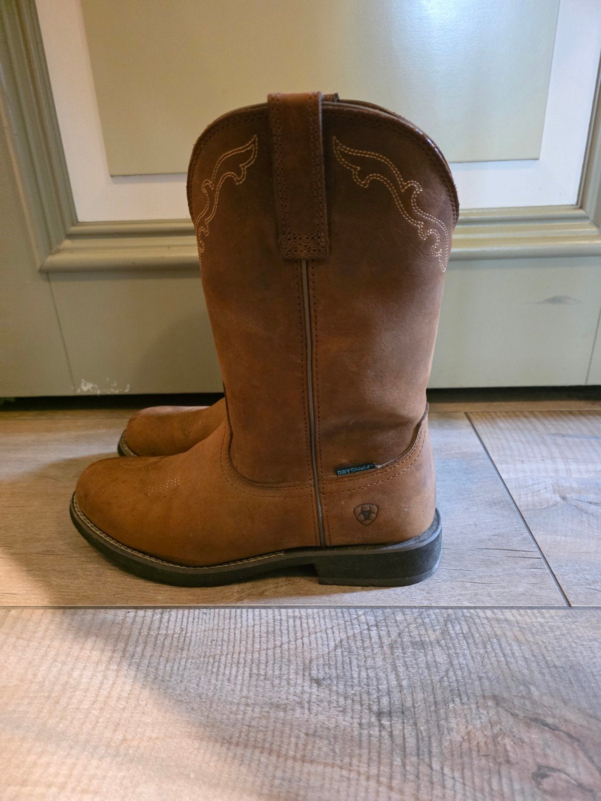 Cowboy Laarzen Ariat Delilah Round Toe Waterproof, maat 41½, Ophalen of Verzenden, Zo goed als nieuw, Bruin, Lage of Enkellaarzen