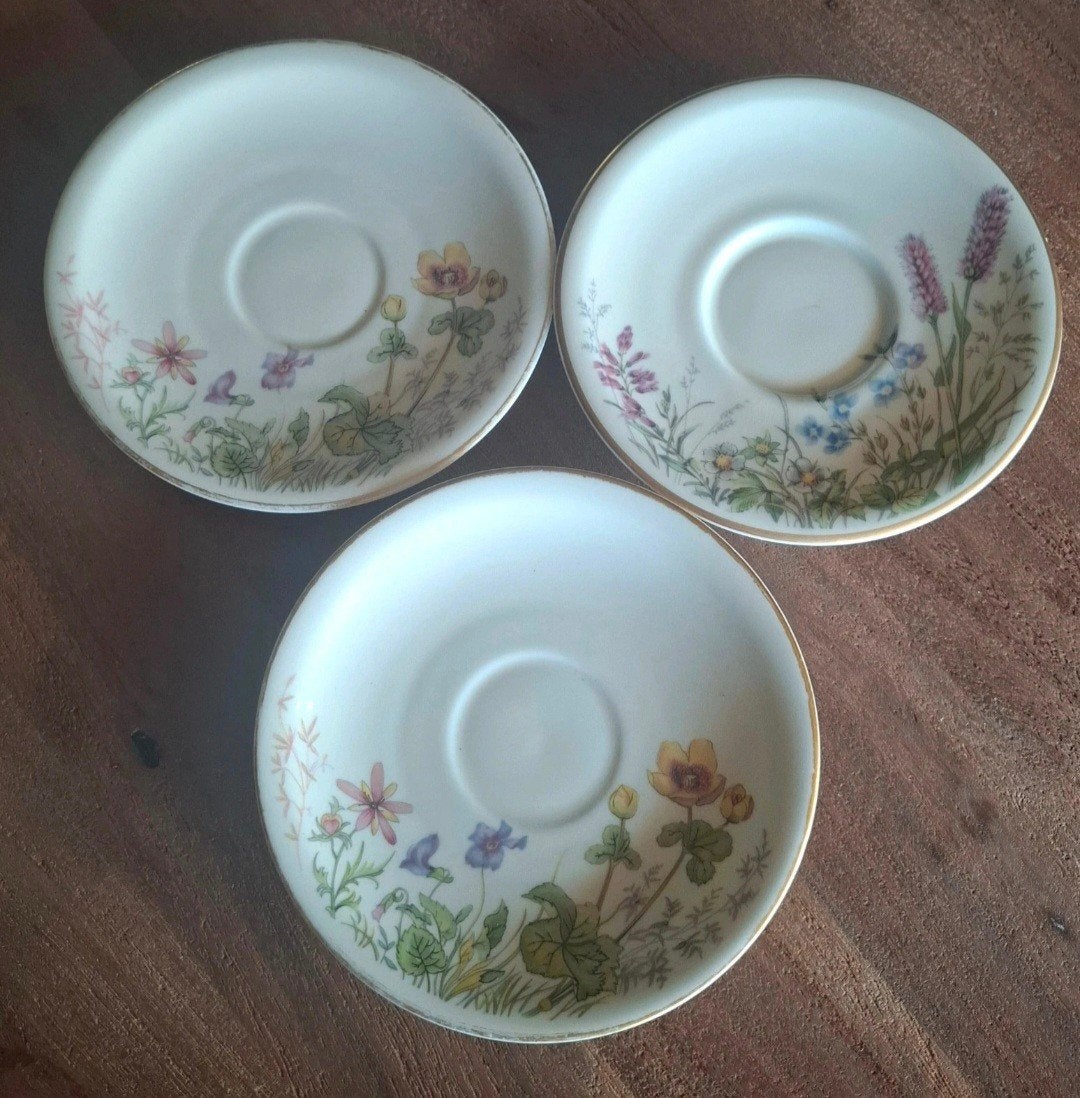 Bavaria Wiesengrund schoteltjes - set van 3 met bloemen, Ophalen of Verzenden