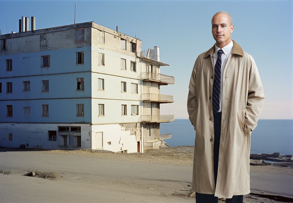 Lange heren trenchcoat, Ophalen, Zo goed als nieuw, Beige, GANT