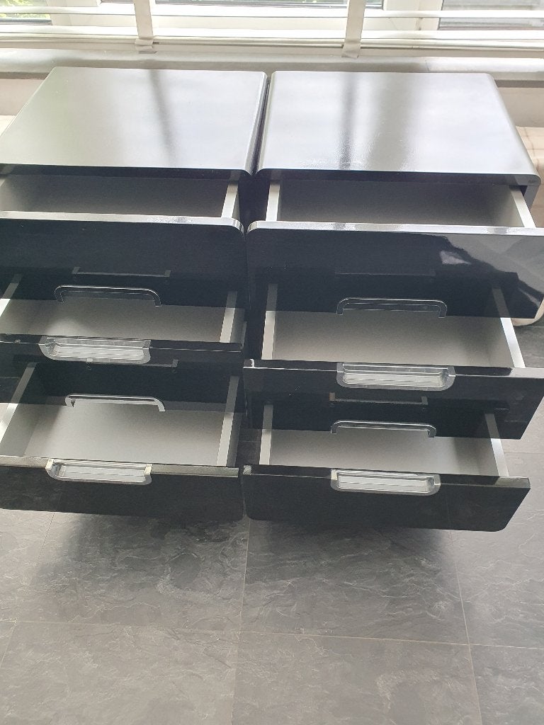 Auping nachtkasten 2x, Ophalen, Zo goed als nieuw, 45 tot 65 cm, 55 tot 70 cm