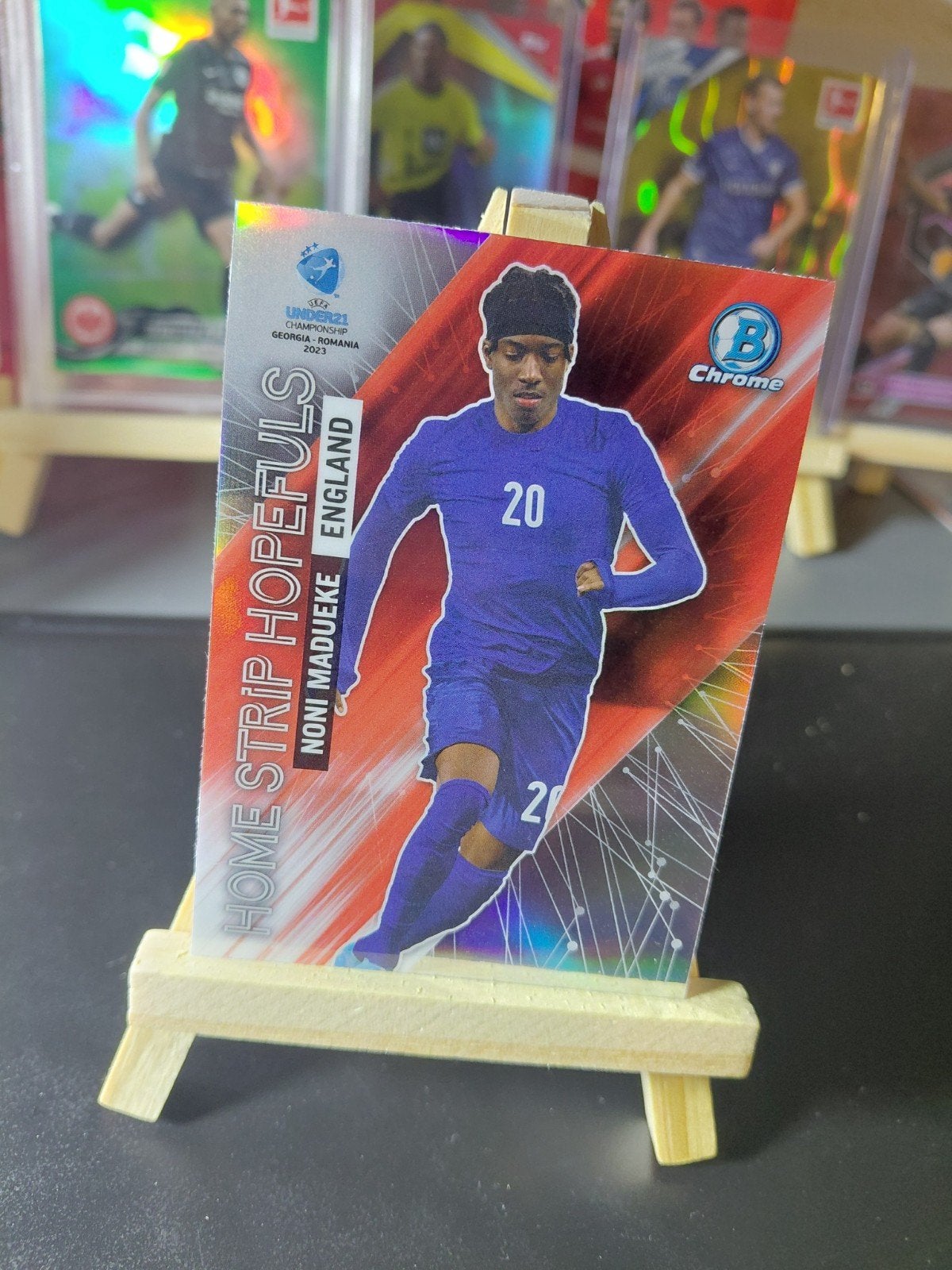 noni madueke ROOKIE (topps chrome u21) engeland, Ophalen of Verzenden, Nieuw, Buitenlandse clubs, Spelerskaart