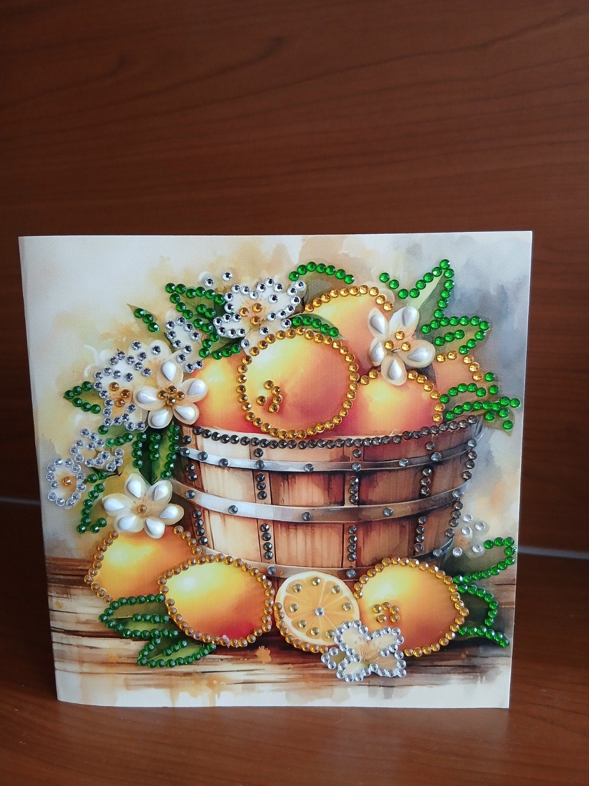 Kaart cotrusfruit diamond painting 6 = 0,50, Hobby en Vrije tijd, Kaarten | Zelfgemaakt, Ophalen of Verzenden, Nieuw