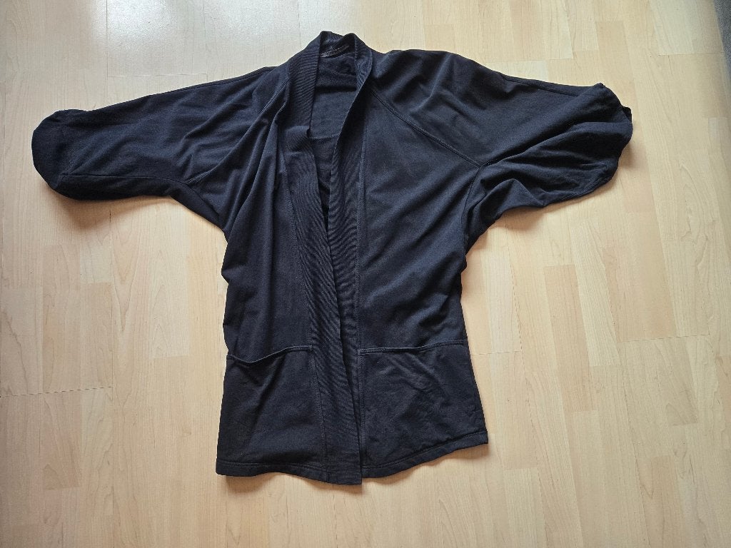 Cora Kemperman Kimonovest, maat S/M maar past ook L, Kleding | Dames, Truien en Vesten, Maat 38/40 (M), Verzenden, Zwart, Cora Kemperman
