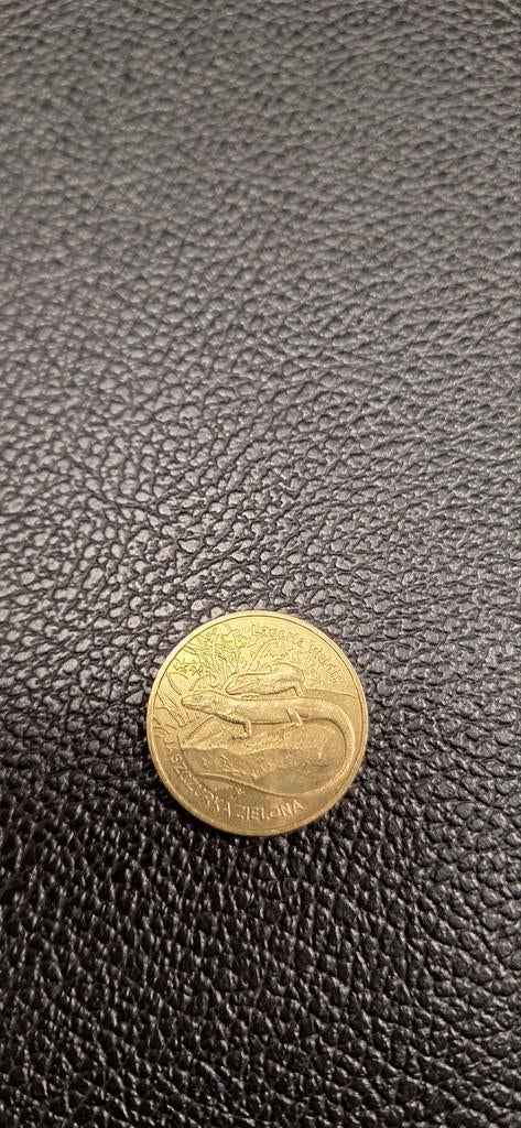 3#    Polen 2 Zloty's 2009 Europese groene hagedis, Ophalen of Verzenden, Polen