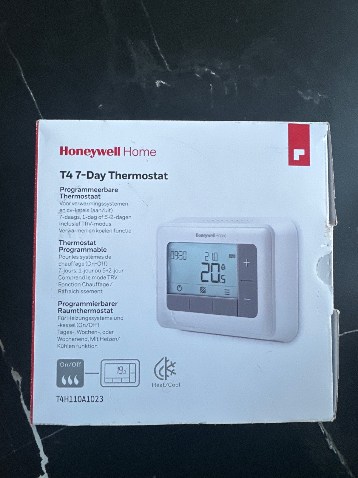 Honeywell Home T4 Programmeerbare Thermostaat, Ophalen of Verzenden, Slimme thermostaat, Nieuw