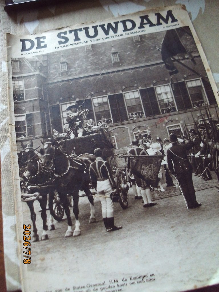 Christelijk Familie weekblad De Stuwdam 21 september 1935, Ophalen of Verzenden, Gelezen, Overige typen
